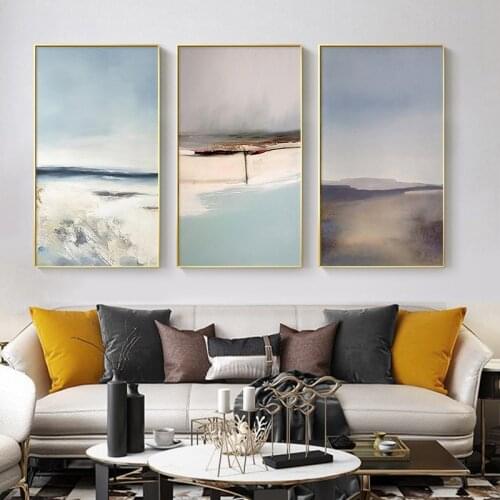 Minimalist Abstract Landscape Wall Poster Print Scandinavian Canvas Art Painting Nordic Living Room Bedroom Home Decor Pictures