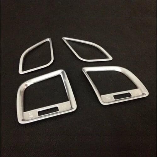 For Mazda CX-5 Air conditioning outlet Cover Trim Front Decoration ABS Chrome sticker CX5 CX 5 2015 2016 Car-styling accessories