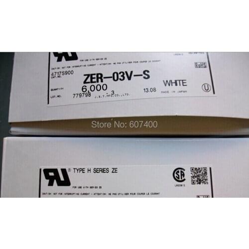 ZER-03V-S CONN RECEPT HOUSING 3POS ZE Connectors terminals housings original parts