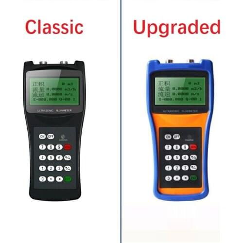 Portable ultrasonic flowmeter tds-100h, hand-held, pipeline type, pipe wall clamp type, liquid sensor