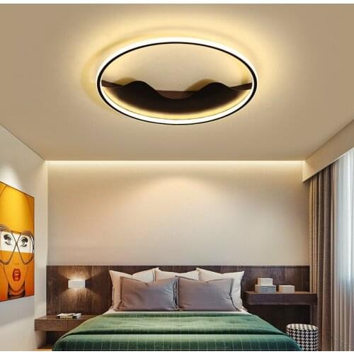 Surface Mounted Aluminum Ceiling Lights Round For Studyroom Bedroom Auditorium Indoor Decorative LED Lamps Fixtures AC90-260V