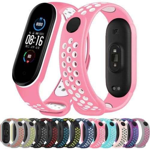 Silicone strap for xiaomi mi band 6 bracelet smartwatch wristband Replacement belt sport watchband correa mi band 5 4 3 strap