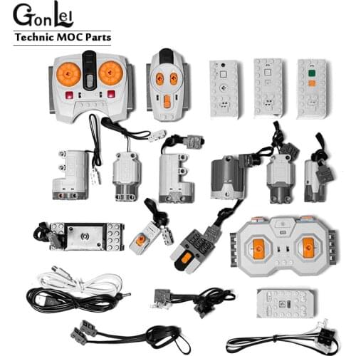 Compatible with High-Tech Electric Power Functions Parts Motors 8883/88003/8882/88004/88002/8885/8884/8881/8878 DIY Toys