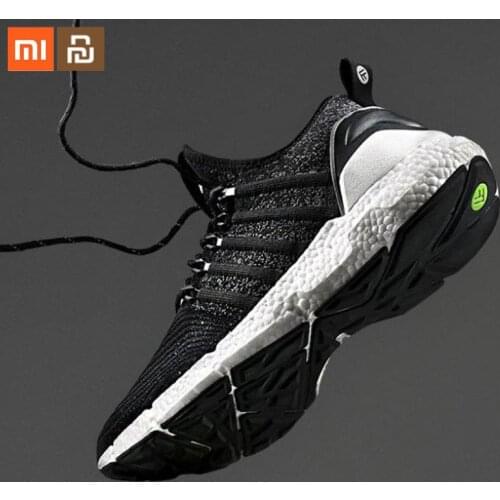 Xiaomi youpin 2 Sneaker Smart Sports Uni-moulding Techinique Fishbone Lock System Elastic Knitting Vamp Shock-absorbing Sole