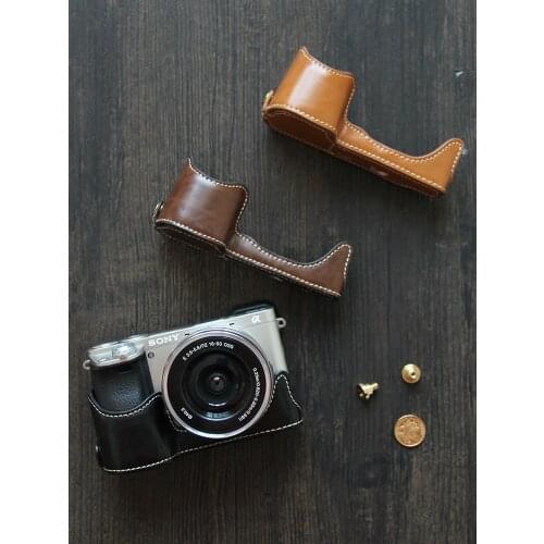 Pu Leather Case Bottom Opening Version Protective Half Body Cover Base For Olympus OMD EM10III OM-D E-M10 Mark III 3 Camera