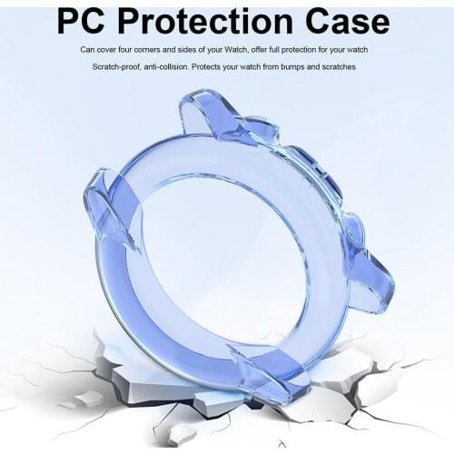 Clear TPU Protector Bumper Watch Frame Case Shock-proof Cover Suitable For Amazfit Stratos 3 Smart Sports Watch Protective Case