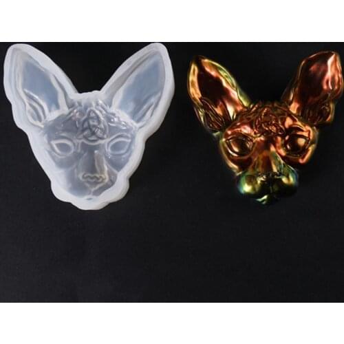 1PC 3D Devil Cat Shaped Silicone Jewelry Molds DIY Pendant Jewelry Brooch Making Jewelry Tools UV Epoxy Resin Mold