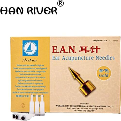100 pieces earpins ears stick short insertion auricular application Chinese prescription acupuncture needle
