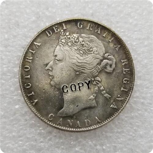 1870 Canada 50 Cents Coin COPY
