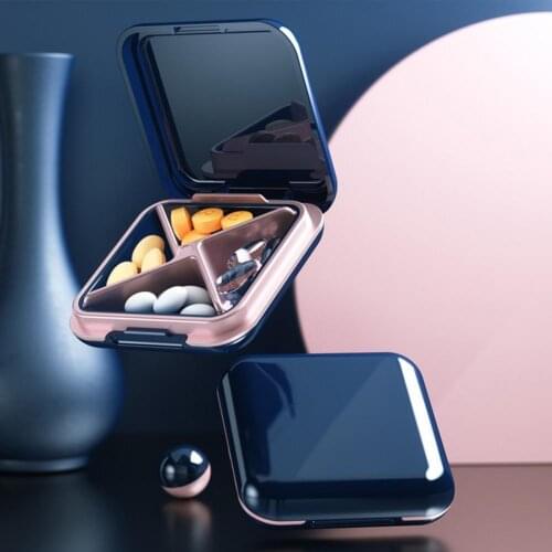 55% Dropshipping!!Pill Box Multifunctional Small ABS Waterproof Travel Tablets Organizer for Outdoor