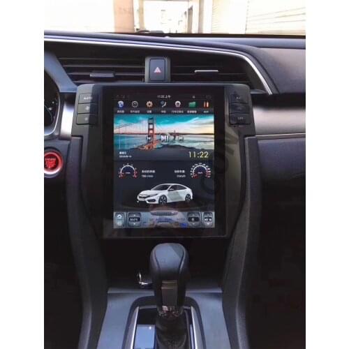 ANDROID car radio multimedia player GPS navigation for HONDA civic 2016+ car DVD player autoradio vertical screen TESLA style