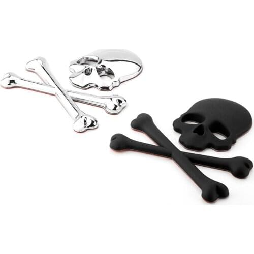 Car Styling The Punisher 3D Metal Skull Sticker Emblem Body Badge Accessories For saab 9-3 9-5 93 95 900 9000