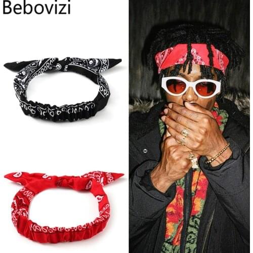 Bebovizi Brand Personality Rock Men Women Hip Hop West Coast Sports Scarf Scarves Headband Headwear Street Skateboard Bandanas