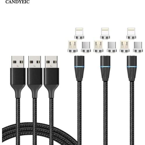 CANDYEIC Fast Charging Usb Type-C Magnet Cable For Xiaomi 11 Magnetic USB Cord Charger For SAMSUNG GALAXY M51 Phone Cable