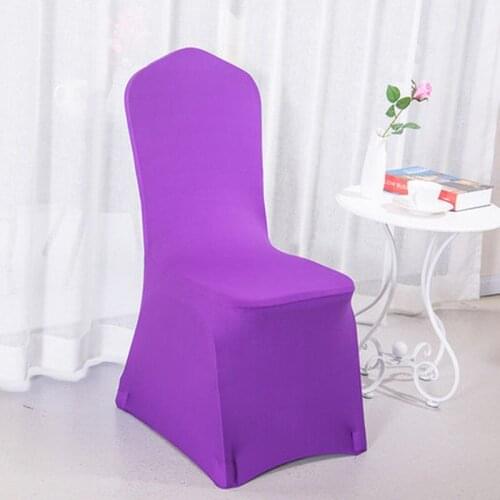 New Arrival Seat Covers Comfortable Wrinkle Resistant Spandex Chair Hood Removable Stretch Dining Room Banquet Chair Covers Home