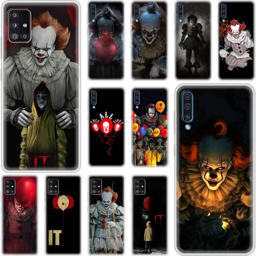 The Clown Horror IT Phone Case For Samsung Galaxy A51 A71 A21s A12 A02s A50 A10 A20e A31 A30 A40 A41 Shell Matte Cover