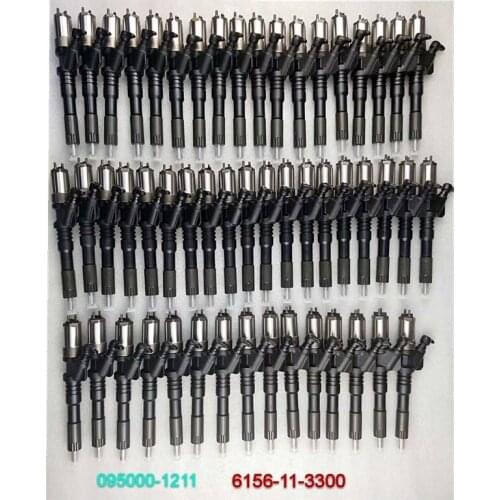 Dongfeng truck parts engine fuel injector 095000-1211 for PC400-7 PC450-7 Excavator