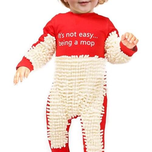 Fashion Newborn Baby Girls Boys Rompers Cotton Soft Long Sleeve Crawling Baby Solid Mop Winter Warm Onesie Romper Jumpsuit 0-24m