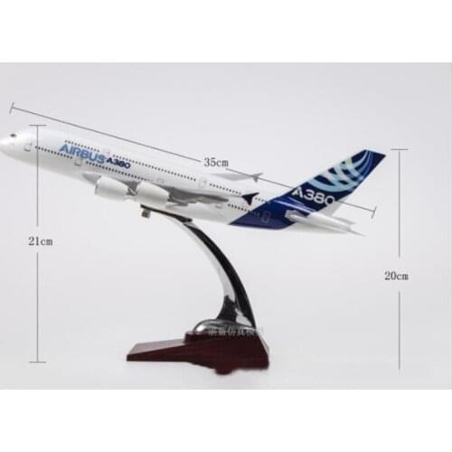 35CM Ireland Airlines Airbus A380 Aircraft Diecast landing gear Plastic Alloy Plane Model Toys Kids Gifts Collection Airplane