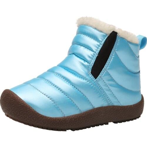 Fashion kids casual shoes boys and girls snow boots childrens running shoes winter childrens warm sports shoes