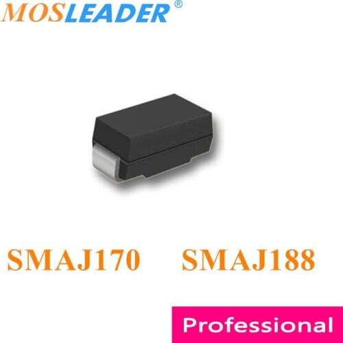Mosleader 1800pcs SMAJ170 SMAJ188 SMA SMAJ170A SMAJ188A DO214AC SMAJ170CA SMAJ188CA Chinese TVS High quality