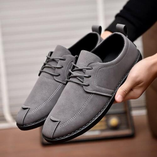 Men Leather Casual Breathable Shoes Fashion Trend Shoe Cool Loafers Flats Designer Shoes Men Autumn New High Quality Chaussure