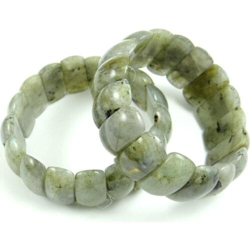 Natural Gem Stone Quartz Crystal Labradorite Tiger Eye Beads Bracelet For DIY Jewelry Making Stretch Chain Bracelets Men Women