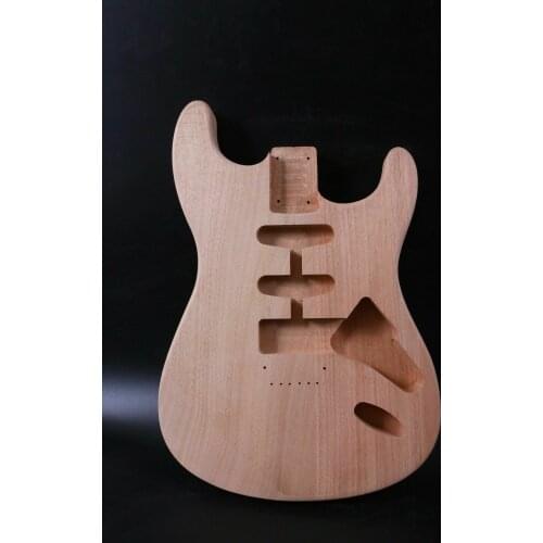 Unfinished Guitar Body Replacement Mahogany DIY Electric Guitar hard tail SSH
