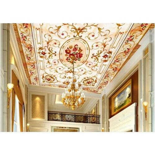 Home Decoration Wallpapers for living room 3d mural wallpaper Ceiling non woven wallpapr customize size