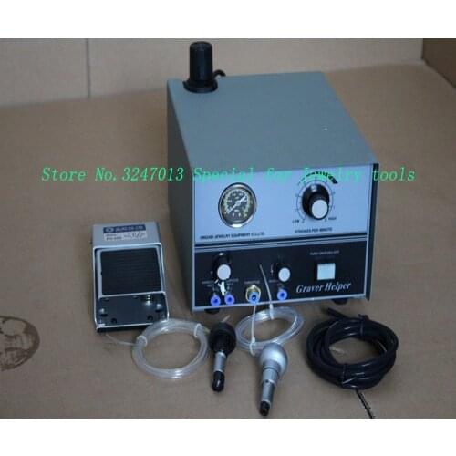 Pneumatic engraving machine Pedal Carving Machines Double Ends