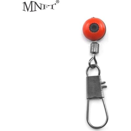 MNFT 25Pcs Fishing Float Bobbers Seat Clip Space Bean Snap Connector Rolling Swivel For Fishing Line To Hook Interlock Tool