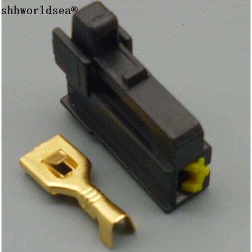 Shhworldsea 5sets 30sets 100sets 1P 6.3mm car horn automotive wiring harness connector plug plug terminal for toyota horn socket