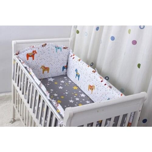 Discount! 6/7pcs Baby Bedding Set bumpers for cot bed Cot Crib Bedding Set for girls ,duvet cover,120*60/120*70cm