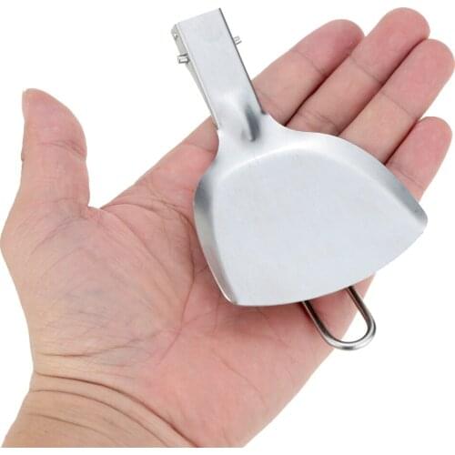 Outdoor Foldable Picnic Cookware Spatula Cooking Shovels Folding Stainless Steel Camping Shovel