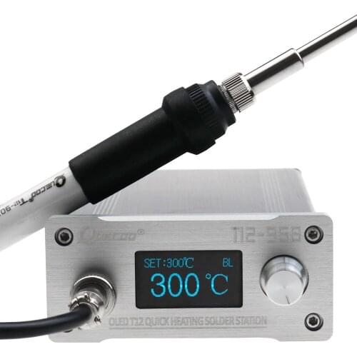 STM32 V3.1S T12-958 Soldering Station Electronic Soldering iron 1.3inch Digital display CNC pannel and 907 handle iron tip