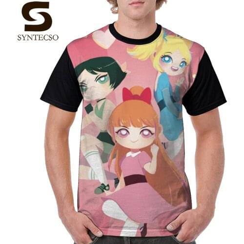 Power Puff Girls T Shirt Sugar Spice And Everything Nice T-Shirt Summer Plus size Graphic Tee Shirt Awesome Tshirt