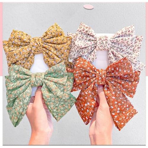 2021 New Arrival Big Bows Headband Fabric Elastic Hair Bands Women Girls Hair Accessories Fashion Korean Hair Clip Accessories