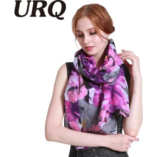 2016 Spring Winter scarf women fashion long Echarpe Flower printed scarves Ladies stoles warm shawls hijab V8A18442