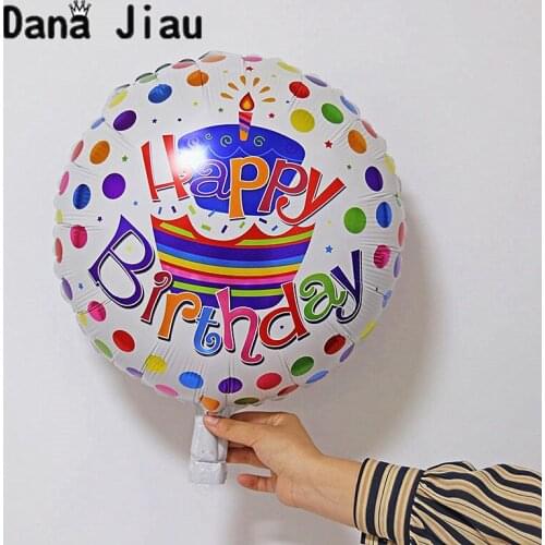 18 inch hot sale Happy Birthday theme Balloon party decoration toy kids aluminium auto-seal ballons wholesale childrens toys