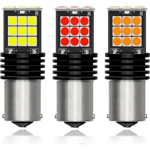 2Pcs P21W LED 1156 BA15S Led Bulb BAU15S PY21W 1157 BAY15D P21/5W 21/5W T20 7443 T25 3157 Car Turn Signal Lamp 1500LM Auto Bulb