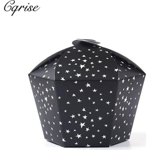 20PCS House Shape Candy Box bags Stars craft paper Box Wedding Favor Gift Boxes pie Party Box bags