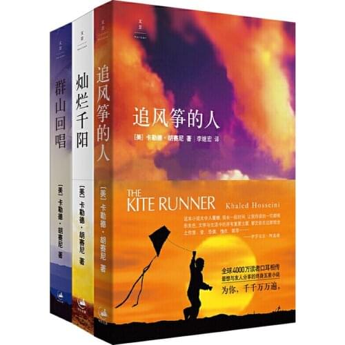 3 Books Western Classic Literaturel People Chasing Kites Jun Shan HuI Xiang Heart-warming novel