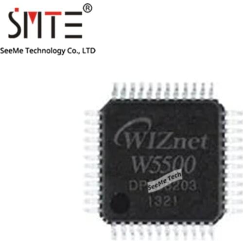 5pcs/lot W5500 LQFP48 Ethernet ICs 3in1 Enet Controller TCP/IP +MAC+PHY New and original