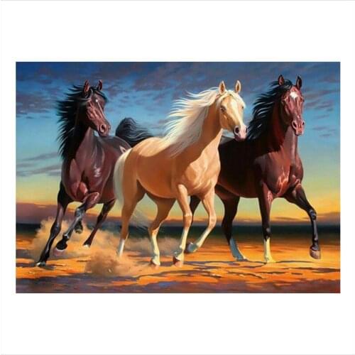 5D DIY Diamond Painting Full Square/Round Drill Horse hotsale Embroidery Cross Stitch 3D Home Decor