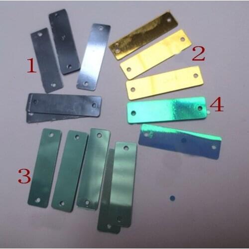 800 PCS Multicolor optional 7*25mm rectangle colorful shiny PVC sequins costume jewelry DIY accessories 011002012