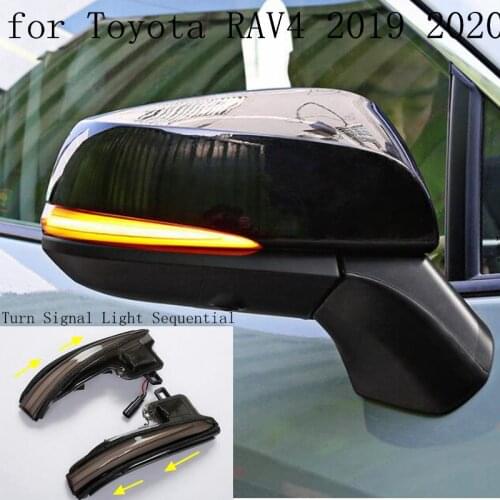 Side Mirror LED Dynamic Turn Signal Light Sequential For Toyota Alphard Vellfire AH30 Tacoma RAV 4 RAV4 2019 -20 Highlander 2020