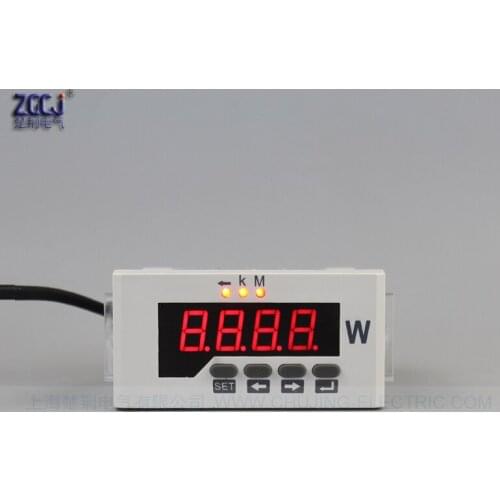 CJ-3P51 3 phase watt meter active power meter digital three phase power monitor digital w meter watt panel meter wattmeter