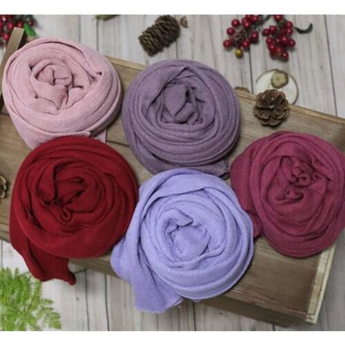 Baby stretch knit wrap photography props Newborn Jersey wrap Baby swaddle blanket Wrap Layer fabric