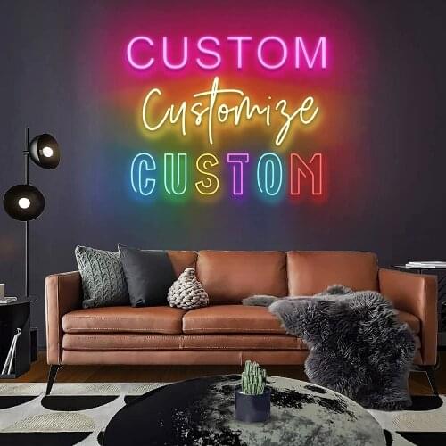 Design Name Led Neon Sign Night Light for Room Wedding Party Birthday Bedroom Letter Name Personalized Decoration Custom Logo