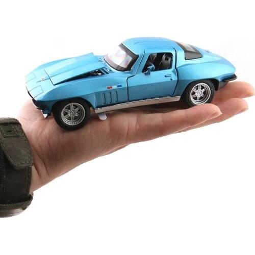 Electric Alloy mkd3 Scale Car Models Die-cast coche carro Toys for Children mkd3 1:32 auto Vehicle Corvette C2 1967 Speed Car
